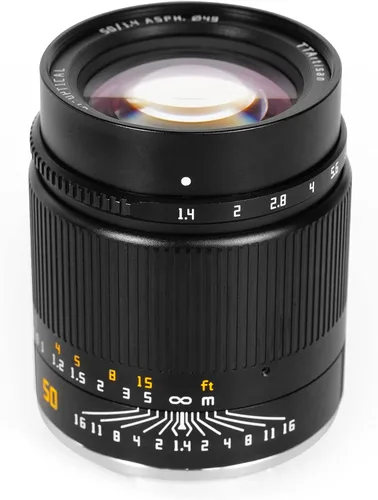 Vista 10 de TTArtisan Lente de cámara sin espejo F1.4 de 1.969 in F1.4 con gran apertura manual, montaje en L compatible con S1, S1R, S1H, S5, L, T, TL, TL2, CL