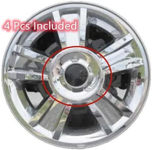 Vista 2 de Lolosale 4 tapas de cubo central cromadas para rueda 19431543 / 9597347 compatibles con Chevy Avalanche Suburban Silverado1500