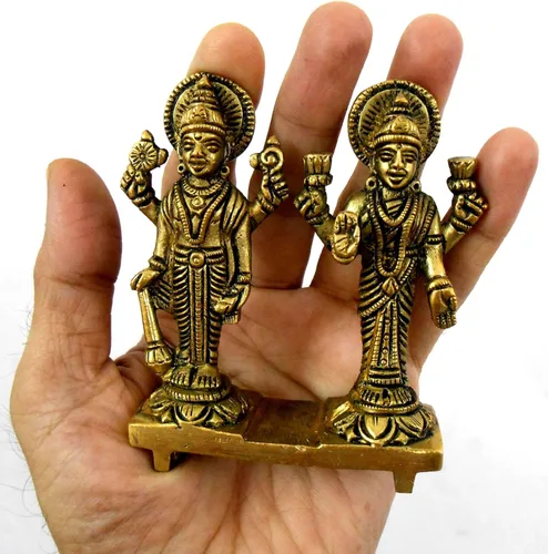Vista 10 de Craftsofindia® Panchmukhi Hanuman - Estatua pequeña de latón, decoración divina, escultura hindú hecha a mano de 2.5 pulgadas para el altar