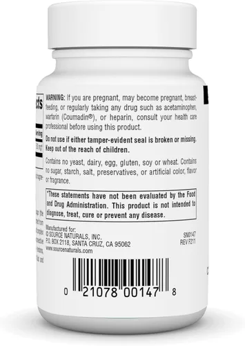 Vista 3 de Source Naturals N-A-G N-acetil glucosamina para soporte articular y revestimiento intestinal* - 500 mg - 60 tabletas