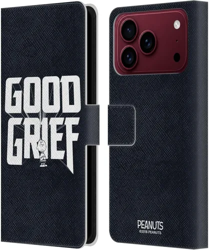 Vista 154 de Head Case Designs Funda de piel con licencia oficial de Peanuts Charlie Brown Good Grief Rock Tees compatible con Apple iPhone 11 Charlie Brown Buen