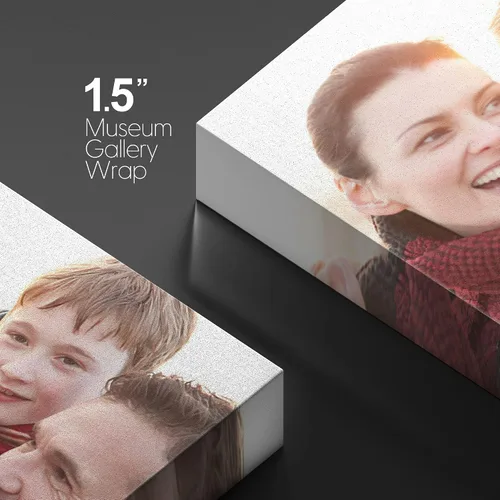 Vista 6 de NWT Impresiones en lienzo personalizadas con tus fotos para la familia, cuadros de lienzo personalizados para pared para imprimir enmarcados, 16 x