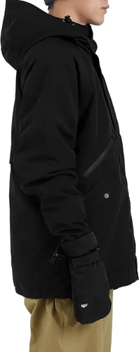Vista 3 de Actleis Chaqueta de snowboard impermeable para hombre, abrigo de nieve cálido a prueba de viento con capucha