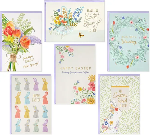 Vista 8 de Hallmark - Juego de tarjetas de cumpleaños divertidas (24 tarjetas en blanco con sobres) Chistes de comida, perro, pájaro, nutrias