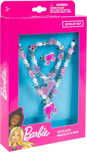 Vista 8 de LUV HER Conjunto de Joyas para Niñas – Conjunto de Caja de Joyas de Juguete de 3 Piezas para Vestirse con Collar de Cuentas, Pulsera y Anillo