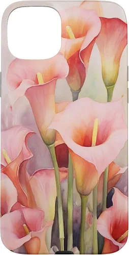 Vista 9 de Carcasa para iPhone 17 con diseño de flores de lirios de cala