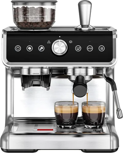 Vista 9 de EUHOMY Máquina automática de café expreso con espumador de leche
