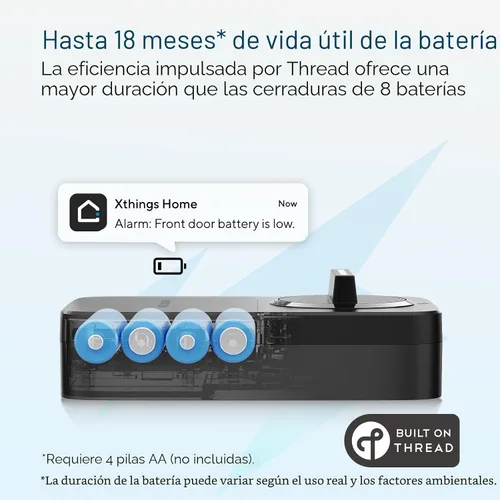 Vista 6 de ULTRALOQ Bolt SE Wi-Fi Smart Lock, materia sobre hilo, acceso remoto a la Negro