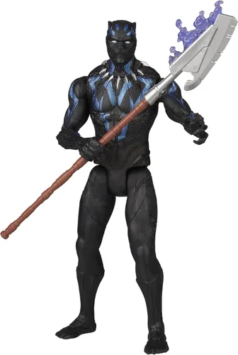 Vista 6 de Marvel Black Panther - Traje Vibranium (6 pulgadas), color negro