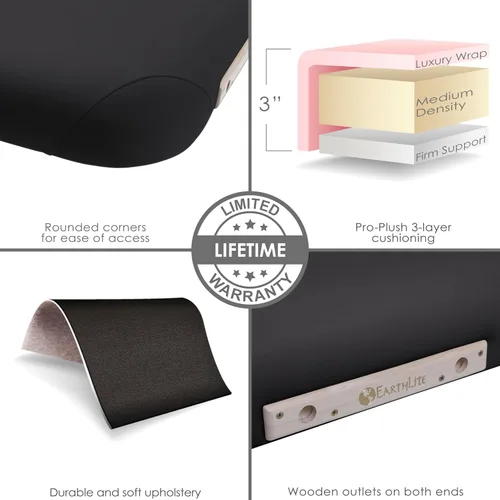 Vista 2 de EARTHLITE camilla de masajes eléctrica con elevación, la camilla para masajes con elevación más utilizada en spas, cómoda y confiable, útil