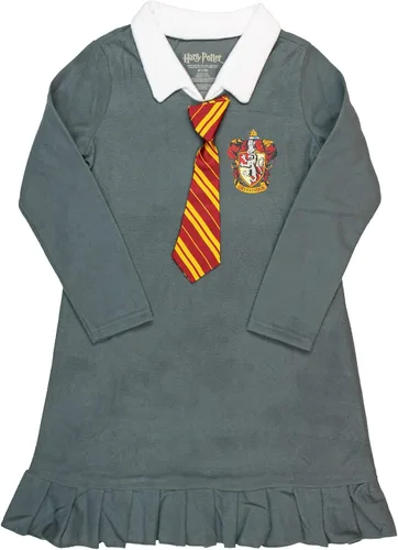 Vista 4 de Harry Potter - Pijama para niñas Hermione Gryffindor con corbata de forro polar