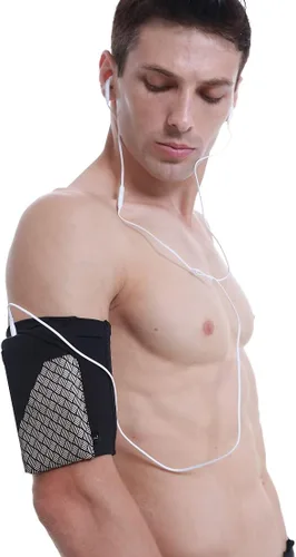 Vista 7 de Brazalete deportivo universal para todos los teléfonos. Brazalete para teléfono celular para correr, fitness y entrenamientos de gimnasio