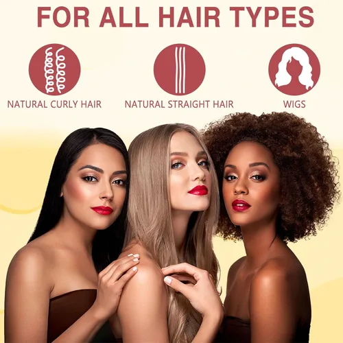 Vista 8 de WOZUTUNT Protector para el cabello, spray protector térmico de coco, sin parabenos ni tintes, protege los daños por calor, adecuado para el cuidado