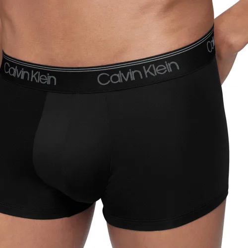 Vista 5 de Calvin Klein ropa interior de microfibra elástica para hombre, paquete de 3
