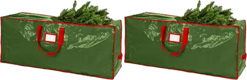Vista 20 de Bolsa de almacenamiento para árbol de Navidad - Almacena un árbol de Navidad artificial de 7.5 pies, material impermeable duradero, bolsa