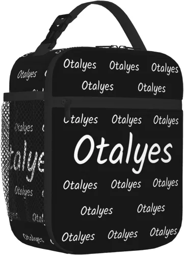 Vista 2 de Lonchera personalizada para hombres, mujeres y adultos con nombre, imagen, texto, foto, bolsa de almuerzo aislada personalizada para el trabajo