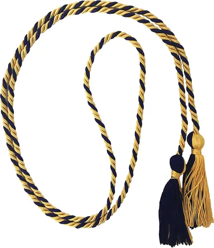 Vista 12 de Cordón de honor de graduación para graduaciones universitarias, escuela secundaria y más duradero y brillante (oro antiguo) - Paquete de 10