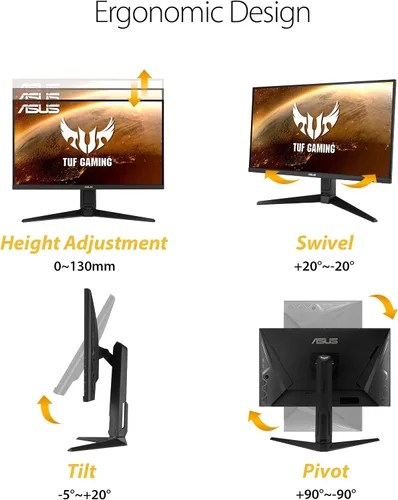 Vista 5 de ASUS TUF Gaming VG27AQL1A Monitor HDR de 27 pulgadas (renovado)