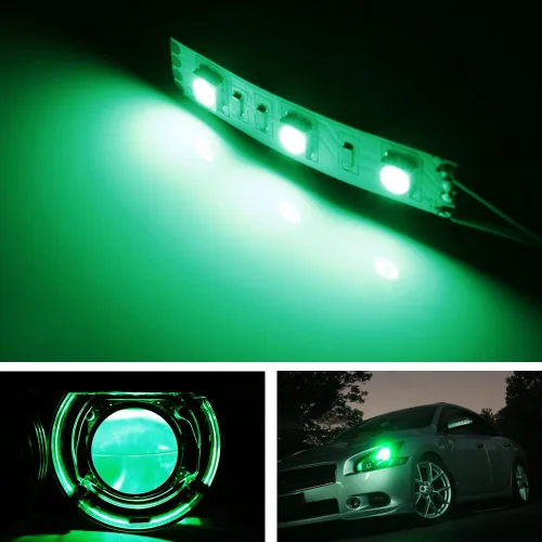 Vista 7 de 3-SMD Cintas LED para focos proyectores delanteros, Verde