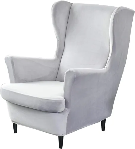 Vista 37 de GULI Wingback - Funda para silla de 2 piezas, fundas para silla de sillón, fundas de elastano para sofá, protector de muebles, lavable a máquina