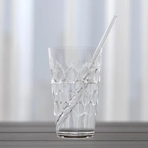 Vista 6 de 6 popotes de vidrio reutilizables, popotes de repuesto de 0.310 x 0.315 in, popotes transparentes y prácticos para vasos de 20/30/32 onzas, pajitas