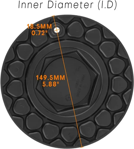 Vista 3 de 168 mm 6.61 pulgadas Tapacubos centrales para ruedas estilo BBS-09.24.004 09.24.028, paquete de 4 cubiertas centrales negras de repuesto