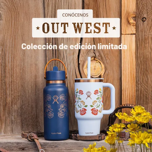 Vista 3 de Hydro Flask Botella de agua – Acero inoxidable aislado – Tapa flexible con popote de boca ancha, antiderrames, a prueba de fugas y recargable en 32