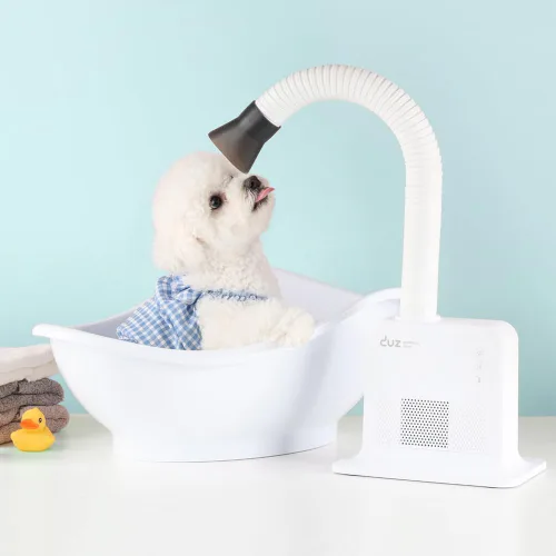 Vista 2 de DUZ Secador de aseo para mascotas V2Pro avanzado y energéticamente eficiente: flujo de aire potente, baja potencia, funcionamiento manos libres