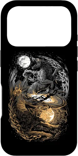 Vista 30 de Funda para iPhone 16 Lobo Viking Wolf Norse Mythology Pagan Ragnarok Wolves