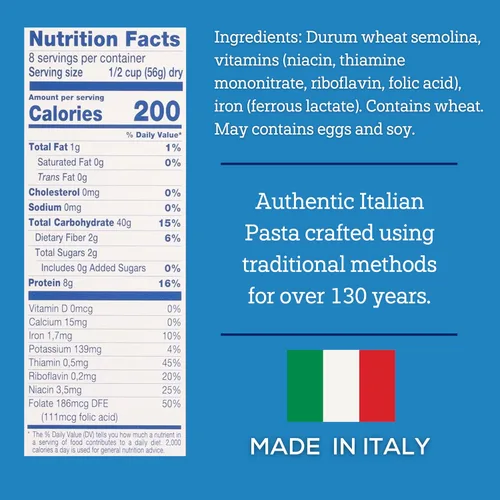 Vista 2 de Pasta De Cecco Auténtico, secado lento, hecho con trigo duro, pasta versátil para salsas y recetas, fabricada en Italia