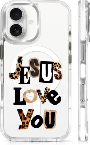 Vista 56 de Funda para iPhone 13/14 [compatible con Magsafe], funda magnética transparente de silicona a prueba de golpes con patrón de versículos de la Biblia