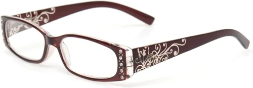 Vista 5 de Kerecsen 4 pares de gafas de lectura para mujer, bisagra de resorte con lectores de patrón láser