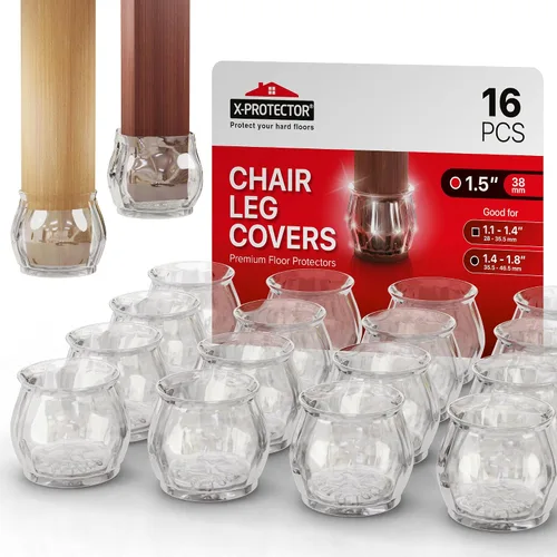 Vista 15 de X-Protector - Almohadillas antideslizantes para muebles, 8 piezas de goma de 1 x 4 pulgadas, tapones de patas de muebles para evitar deslizamientos