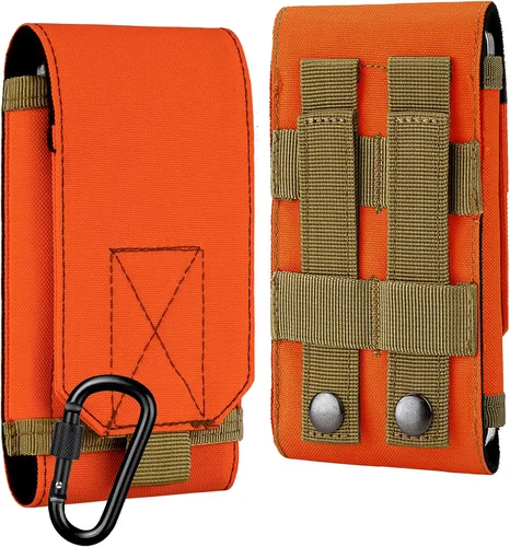 Vista 10 de Funda táctica Molle para teléfono, funda resistente para cinturón de bucle para iPhone 17 Pro Max/16 Pro Max/16 Plus/16 Pro/16/15 Pro Max/14 Pro