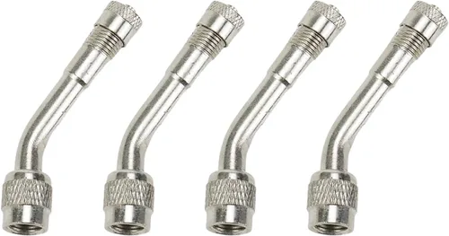 Vista 8 de Modengzhe 4 piezas de extensores de vástago de válvula de neumático de 90 grados H62, adaptadores de extensión de válvula de latón para neumáticos