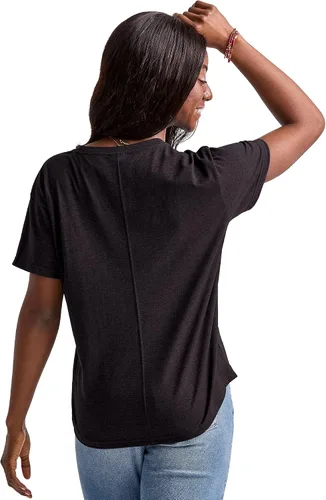 Vista 2 de Hanes Originals - Camiseta de manga corta para mujer, de ajuste relajado, de gran tamaño, disponible en tallas grandes