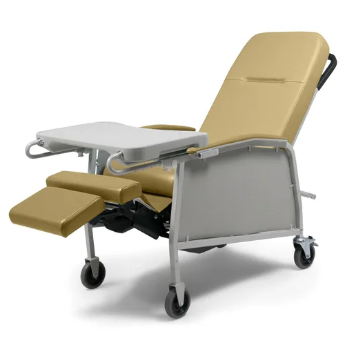 Vista 11 de Lumex Silla reclinable médica de 3 posiciones, Silla Geri reclinable con ruedas, Blue Ridge