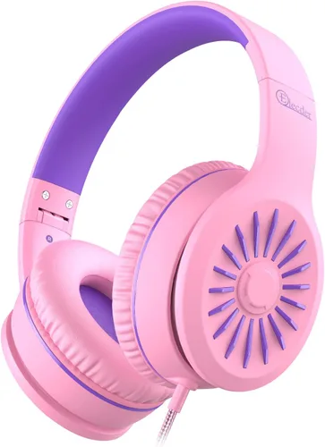 Vista 12 de ELECDER i45 - Auriculares para niños con cable para la escuela, color negro