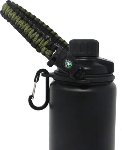 Vista 10 de One MissionX - Asa de cuerda paracord para botellas YETI Rambler de 46 onzas, 36 onzas, 26 onzas, 64 onzas, 18 onzas, 12 onzas, correa de transporte