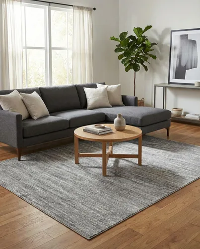 Vista 52 de Rugs.com Alfombra de la colección Finsbury, alfombra mediana gris de 2 x 3 pies, perfecta para salas de estar, comedores grandes, planos abiertos