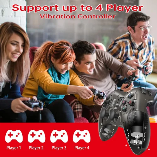Vista 6 de Retro Game Console Built-in 90,000+ Classic Games, 4K HD Plug and Play Video Game Console, Hyper Base R1 Emulator Console 70+ Emulator Compatible