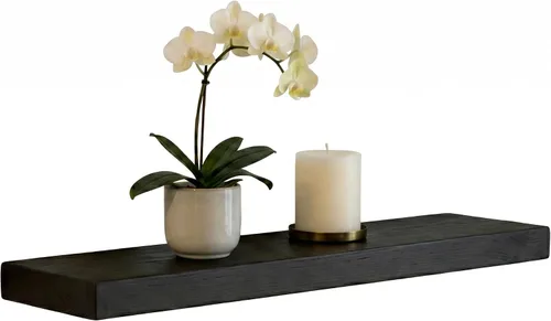 Vista 40 de joelsantiques Estantes flotantes de madera de 18 pulgadas para pared, 18 x Beige