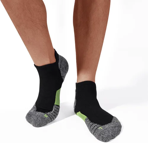 Vista 7 de WANDER - Calcetines deportivos de hombre para correr, 7 pares, gruesos y acolchados, para tobillo, para deporte, corte bajo, tallas 6-910-1212-14