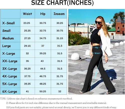 Vista 7 de Pantalones de yoga con corte de bota para mujer, pantalones de entrenamiento de cintura alta para mujer, control de abdomen, pantalones de trabajo