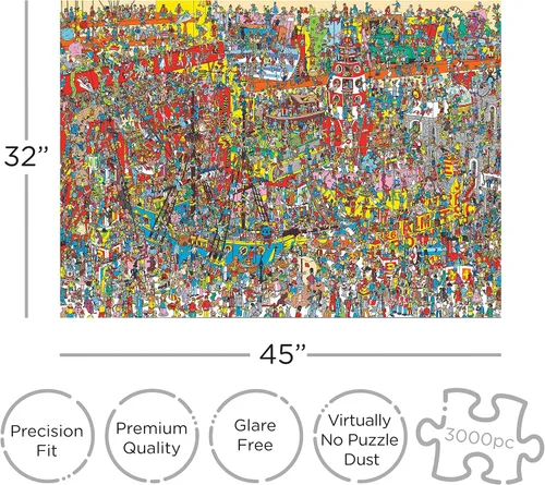 Vista 2 de Aquarius Where's Waldo - Rompecabezas de 3000 piezas
