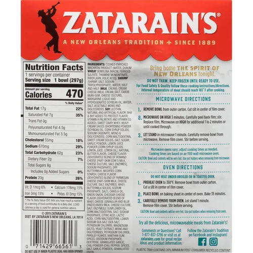 Vista 20 de Zatarain's Camarones Alfredo, comida congelada, 10.5 onzas