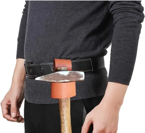 Vista 5 de Funda de martillo, soporte de martillo para cinturón de herramientas, funda de hacha de hacha para cinturón, funda de martillo pequeño