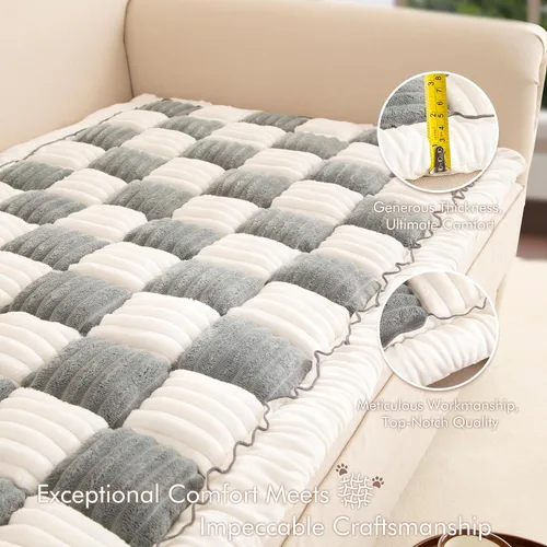 Vista 5 de Funda de sofá para sofá, funda de sofá modular para perros, funda de sofá, lavable, funda de cojín, manta de cama para mascotas, protector de Gris a