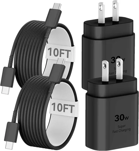 Vista 14 de Cargador de teléfono 17, 16, 15, carga rápida, bloque de carga USB C de 30 W con cable de carga C de 6.6 pies de largo para teléfono 17, 16, 15 Pro