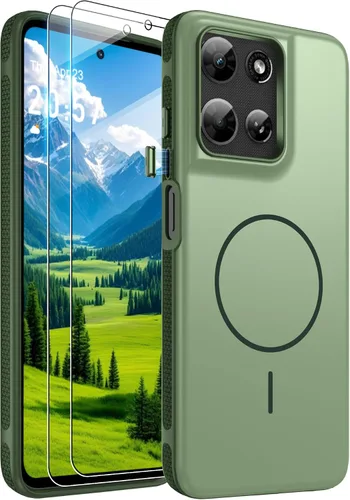 Vista 257 de Jshru Funda para Samsung Galaxy S26 Plus/Galaxy S25 Plus: para Galaxy S24 Plus [compatible con Magsafe] [2 protectores de pantalla HD] cubierta